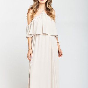 Show Me Your MuMu Rebecca Ruffle Maxi Dress Size Small